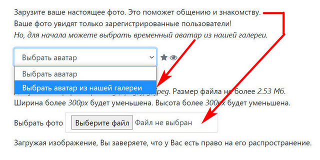 vybor avatara f.a.q.